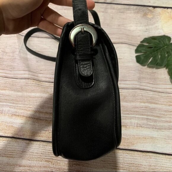 Vintage Black Leather Purse Crossbody - Picture 2 of 13